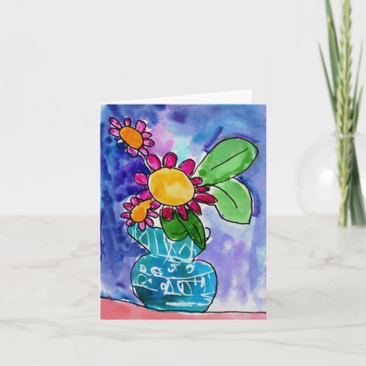 Elyse Bobczynskiの年齢5著赤い花弁 カード (正面)