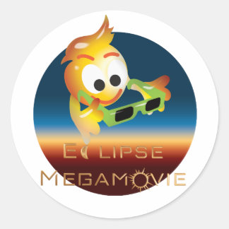 EMおもしろいラウンドステッカー ラウンドシール