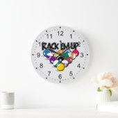 Emをプールにラック収納 ラージ壁時計 (ホーム)