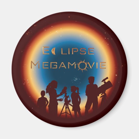 EM標準、2 1/4インチ円磁石 マグネット (正面)