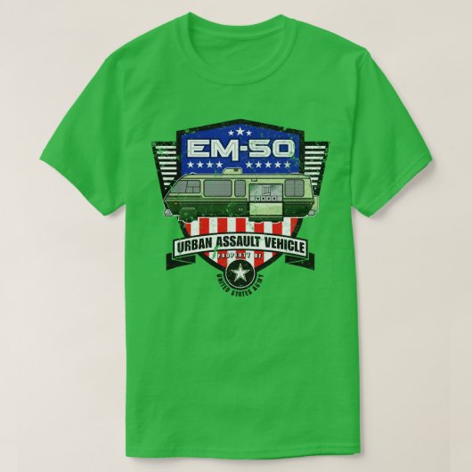 EM50都市暴行車両 Tシャツ (デザイン正面)