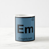 Em - 経験主義 化学 周期表 シンボル コーヒーマグカップ (中央)