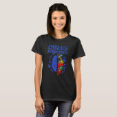 Em Brace Neuro Diversity Autism Awareness ASD Men Tシャツ (正面フル)