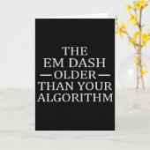 Em Dash Older Than Ai Algorithm For Writer English カード (黄色い花)
