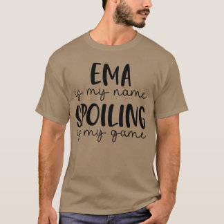 EMAが私の名前、台無しにするのが私のゲーム 面白いEMA少年 Tシャツ