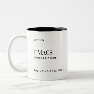 Emacs - OG no-codeツール ツートーンマグカップ