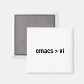 Emacs Than 素晴らし Vi – コードエディタFlame War - Bl マグネット (正面/裏面)