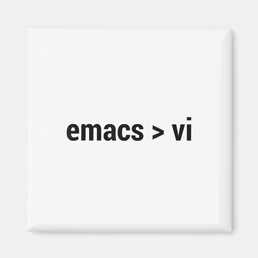 Emacs Than 素晴らし Vi – コードエディタFlame War - Bl マグネット (正面)
