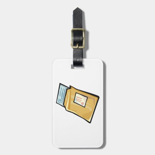 Email Envelope Digital Mail and Newsletter ラゲッジタグ (正面縦)