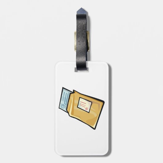 Email Envelope Digital Mail and Newsletter ラゲッジタグ (裏面縦)