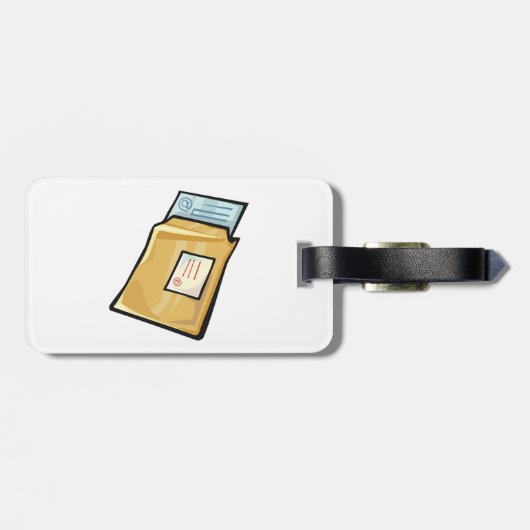 Email Envelope Digital Mail and Newsletter ラゲッジタグ (裏面横)