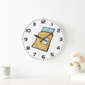 Email Envelope Digital Mail and Newsletter ラージ壁時計 (ホーム)