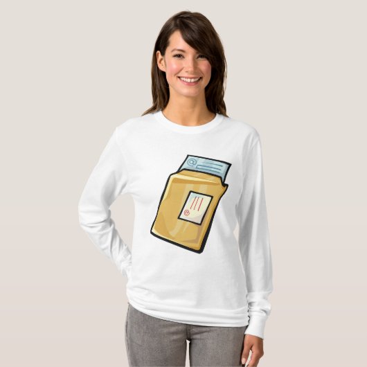 Email Envelope Digital Mail and Newsletter Tシャツ (正面フル)