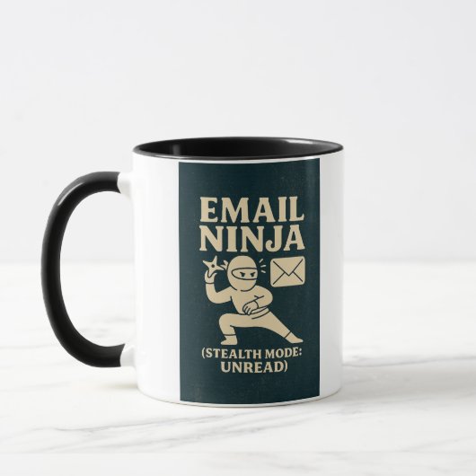 Email  Ninja Coffee Mug マグカップ (左)