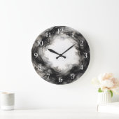 Emanation — Fluid Ink-Wash ラージ壁時計 (ホーム)