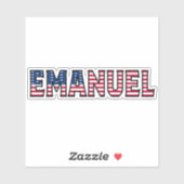 Emanuel Name Vorname USA Sticker Stickerset シール (シート)