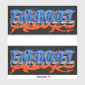 Emanuel Vorname Name Graffiti Aufkleber Sticker シール (シート)