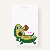 Embarazo aguacate バッジ (裏面)