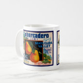 Embarcaderoファンシーなサンタクララのナシ コーヒーマグカップ (正面左)