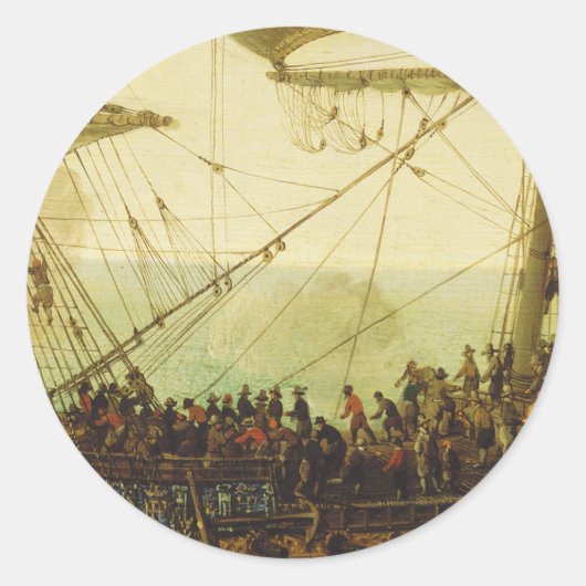 Embarkation of the Elector Palatine  ラウンドシール (正面)