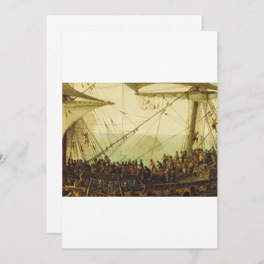 Embarkation of the Elector Palatine  招待状 (正面/裏面)