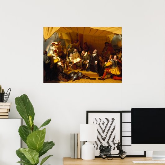 Embarkation of the Pilgrims by Robert Walter Weir ポスター (ホームオフィス)