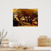 Embarkation of the Pilgrims by Robert Walter Weir ポスター (キッチン)