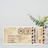 Embarquement avion invitation de billet deの道 招待状 (スタンド正面)