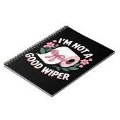 Embarrassing I'm Not A Good Wiper Funny Humor ノートブック (左側)