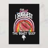 Embarrassing May I Suggest The Roast Beef 案内ポストカード (正面)