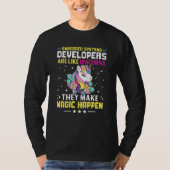 Embedded Systems Developers Are Like Unicorns Tシャツ (正面)