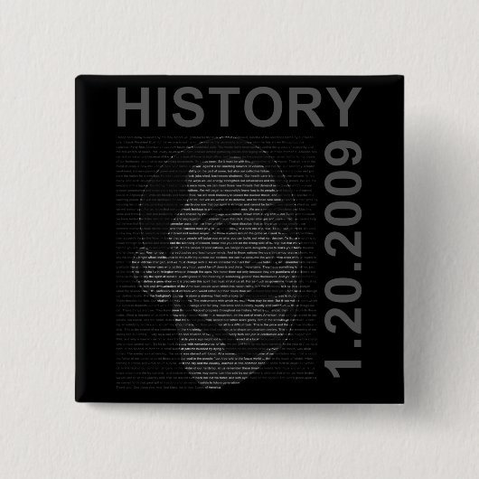 embededイメージの就任式のスピーチ 缶バッジ (正面)