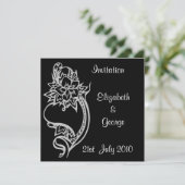 Embelishedのハートの招待状 招待状 (スタンド正面)