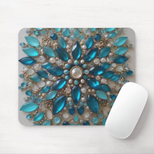 Embellished glass and stone Mousepad 4 マウスパッド (マウス)