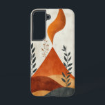 Ember火炎ピークフォンケース Samsung Galaxy S22ケース<br><div class="desc">山の頂上から様式化された炎が上がり、内火とクリエイティブのエネルギーを象徴するミニマルはっきりしたスタイル。</div>