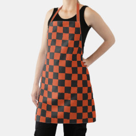 Ember and ash checkerboard pattern エプロン