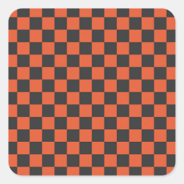 Ember and ash checkerboard pattern スクエアシール