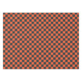 Ember and ash checkerboard pattern テーブルクロス (正面(横))