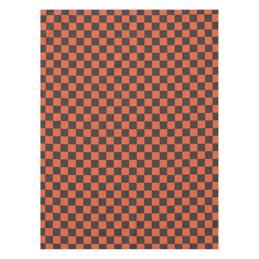Ember and ash checkerboard pattern テーブルクロス (正面)