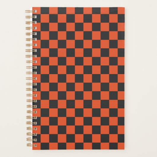 Ember and ash checkerboard pattern プランナー手帳 (正面)