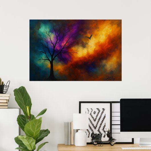 Ember Ascent Landscape ポスター (ホームオフィス)