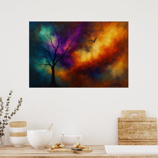 Ember Ascent Landscape ポスター (キッチン)