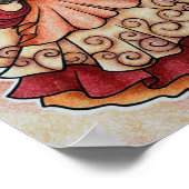 Ember belly dance art ポスター (角)