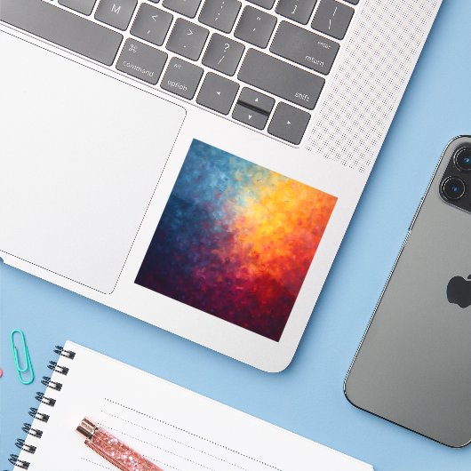 Ember Fade - Square Vinyl シール (ノートパソコンとiPhone)