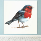 Ember Heart - Robin キャンバスプリント (インサイチュ (ウッドフロア))