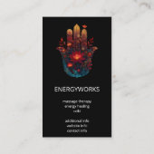 Ember Lotus | ハムサの手デザイン 名刺 (裏面)