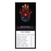Ember Lotus | ハムサの手 デザイン ラックカード (正面)