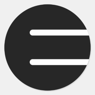 Ember Music "Black E"ステッカー – 3" ラウンドシール