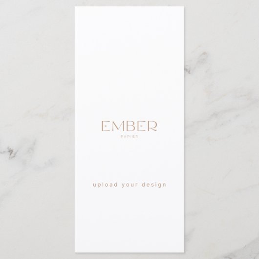 Ember Papier 4x9メニューカスタムデザイン メニュー (正面)