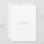 Ember Papier 5x7カスタム招待状デザインのアップロード 招待状 (正面)